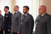 Komendant Wojewódzki Policji w Poznaniu insp. Piotr Mąka wraz z kadrą kierowniczą KMP w Poznaniu