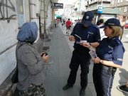 policjanci podczas działań przeciwko handlowi ludźmi
