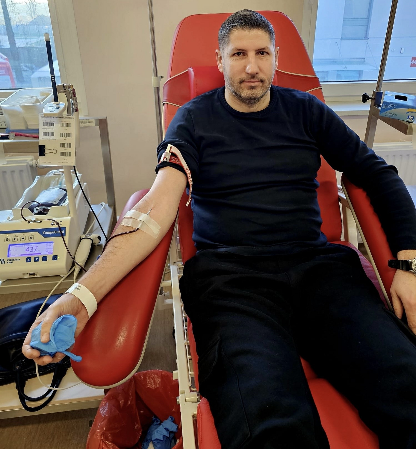 Poznański policjant oddał ponad 60 litrów krwi